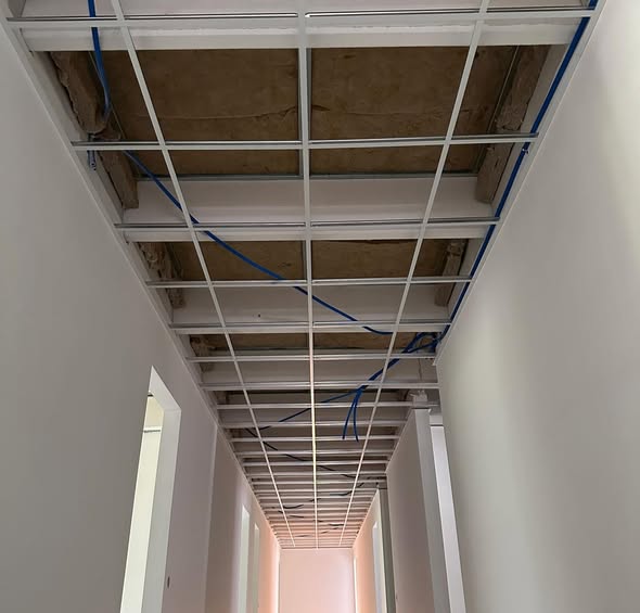 Struttura e isolazione controsoffitto